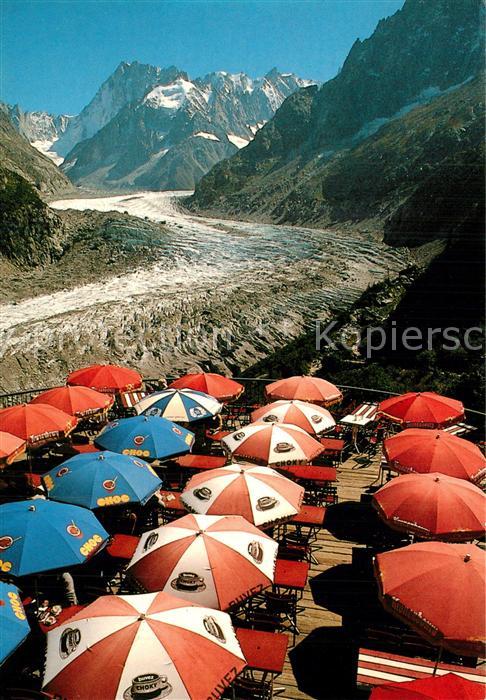 Gletscher Mont-Blanc Mer de Glace Grandes Jorasse