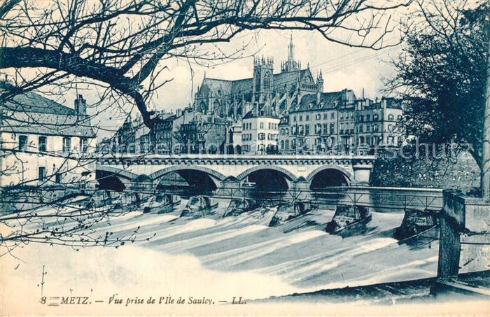 Metz 57 Moselle Vue prise de l'Ile de Saulcy
