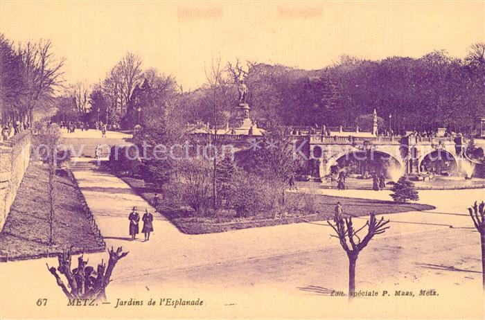 Metz 57 Moselle Jardins de l'Esplanade