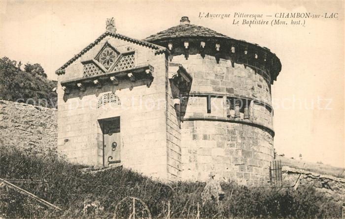 Chambon-sur-Lac Le Baptistère Monument historique