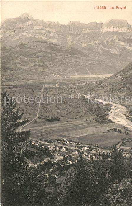 Le Fayet Vue panoramique Paysage Alpes