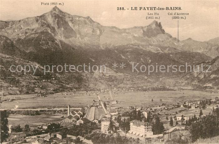 Le Fayet Vue panoramique Alpes