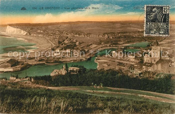 Le Treport Vue Generale vers Mers