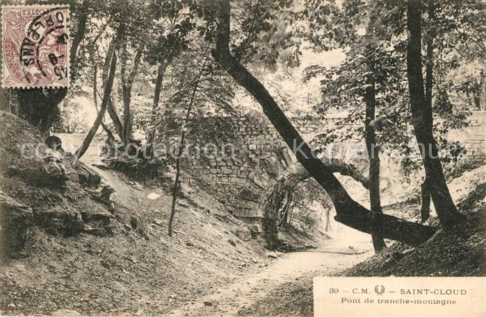 Saint-Cloud Paris Pont de tranche montagne