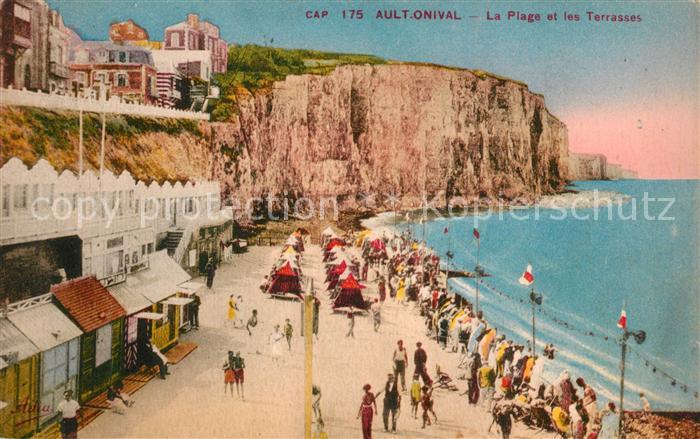 Onival sur Mer La plage et les terrasses falaises