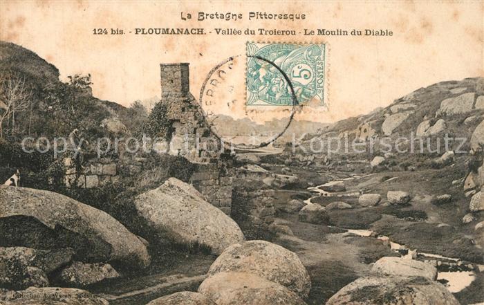 Ploumanach Vallee du Troierou Moulin du Diable