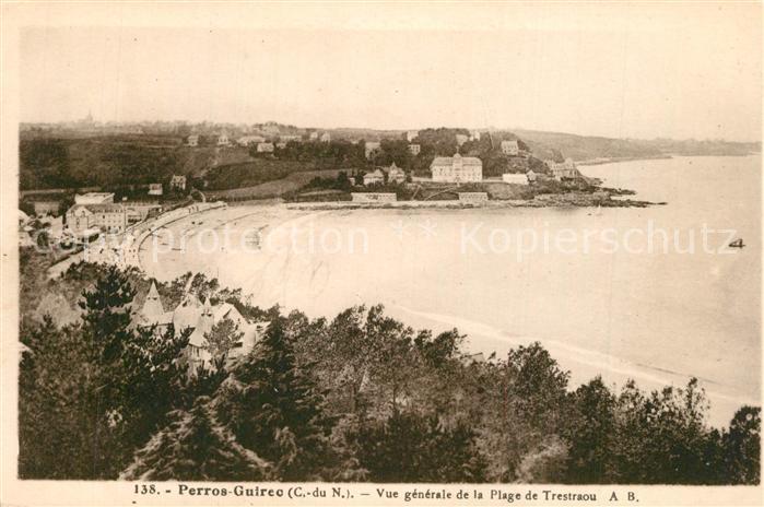 Perros-Guirec Vue Generale de la Plage de Trestraou