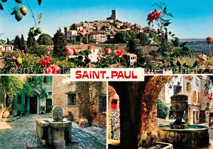 Saint Paul Cote d Azur Vues pittoresques du village Puits