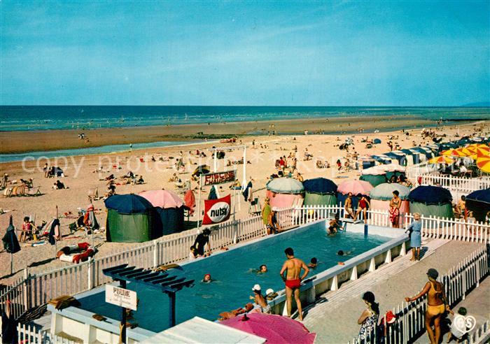 Cabourg La piscine et la plage