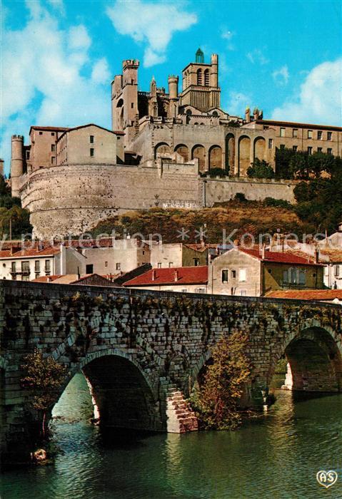 Beziers Cathedrale Saint Nazaire Pont sur l'Orb