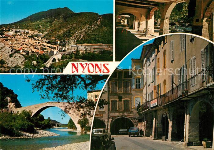 Nyons Drome Divers aspects de la ville Pont