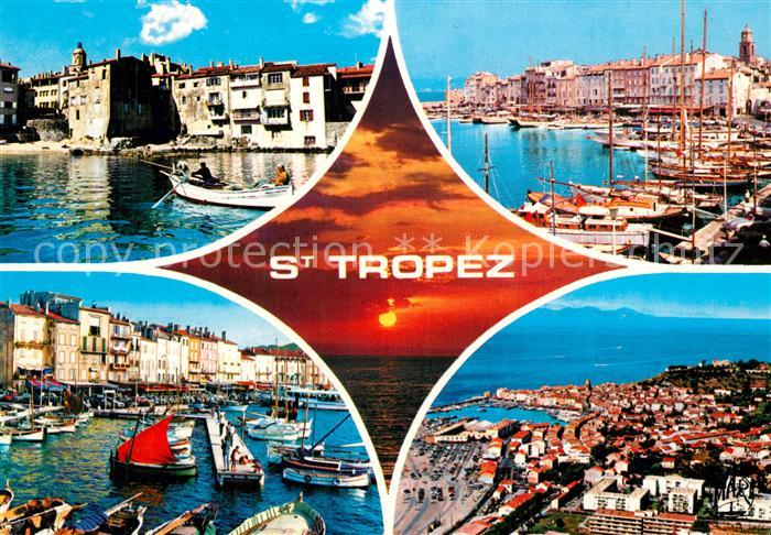 Saint Tropez Var Hafen Yachten Fischerboote Côte d Azur Fliegeraufnahme