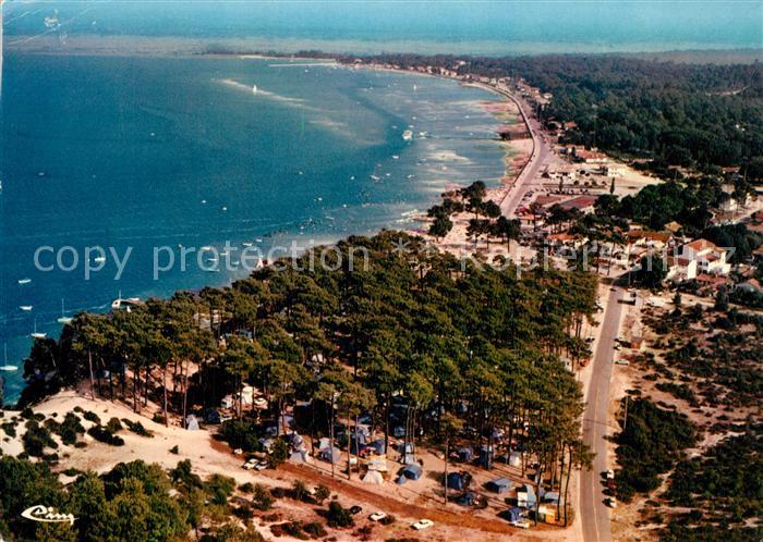 Maubuisson Boulevard de la plage vue aérienne