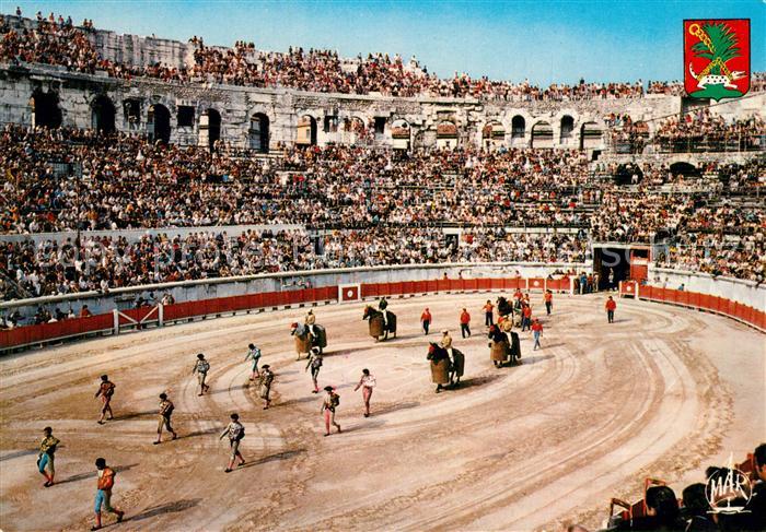 Nimes Corrida dans les Arènes Stierkampfarena