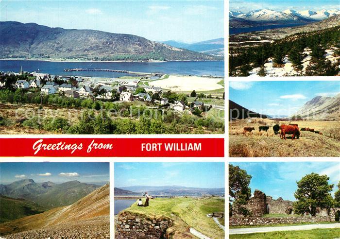 Fort William Lochaber Panorama Landschaften Ruinen Herde Berge