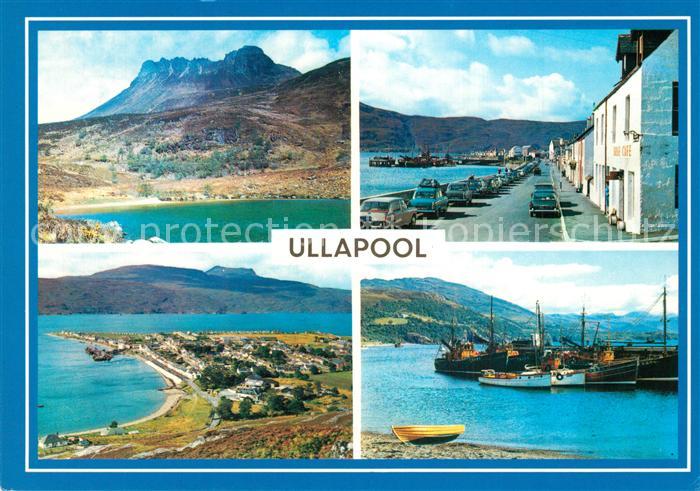 Ullapool Stack Polly from Loch Lurgain Ben Ghoblach and Loch Broom Shore Street