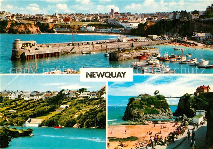 Newquay Harbour Coast Beach Island