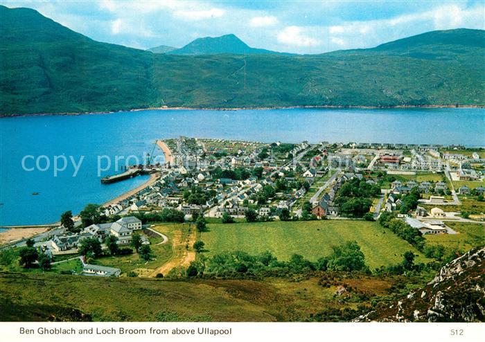 Ullapool Panorama Ben Ghoblach and Loch Broom