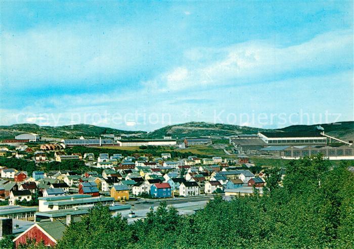 Kirkenes Utsikt over Kirkenes met A/S Sydvaranger i bakgrunnen