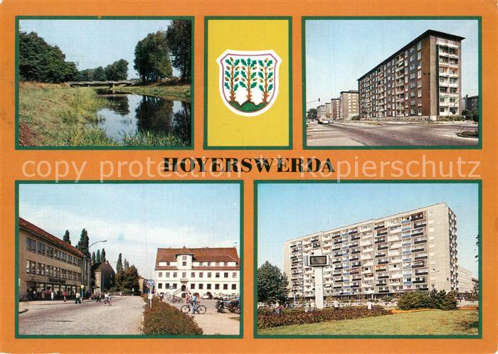 Hoyerswerda Elsterbruecke Wilhelm Pieck Strasse Rathaus Zentrum