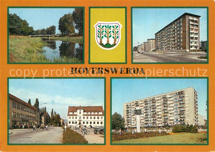 Hoyerswerda Elsterbruecke Wilhelm Pieck Strasse Rathaus Zentrum