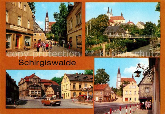 Schirgiswalde Blick vom Obermarkt Teilansicht Ernst Thaelmann Strasse