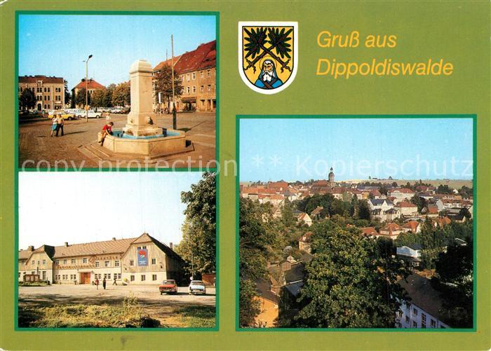 Dippoldiswalde Osterzgebirge Platz des Friedens Kreiskulturhaus Parksaele Panora