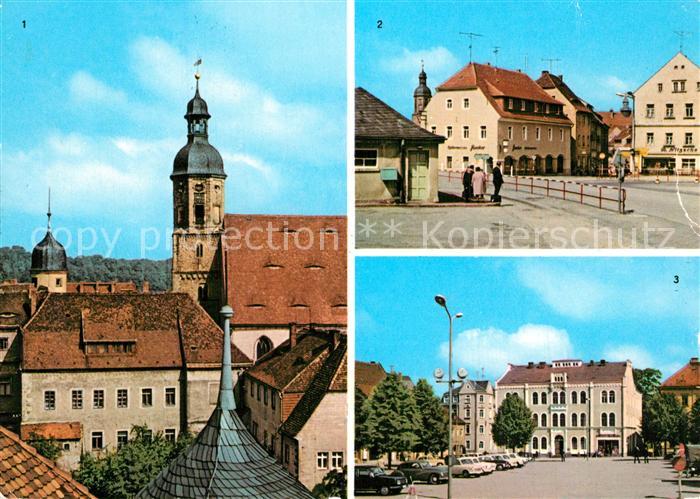 Dippoldiswalde Osterzgebirge Kirche Platz der Jugend Platz des Friedens