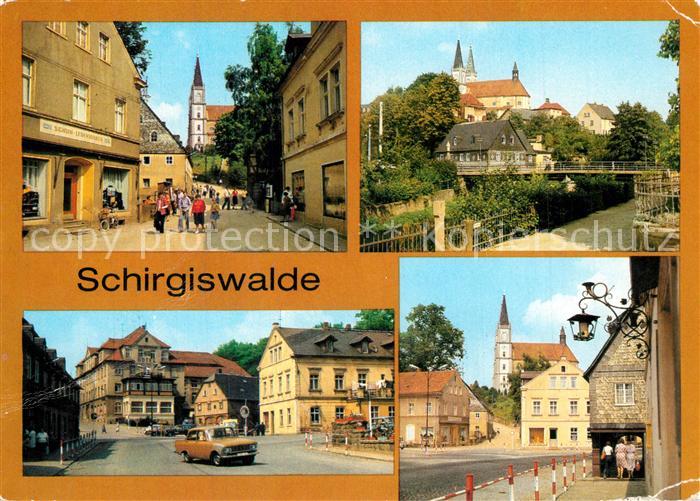 Schirgiswalde Obermarkt Teilansicht Ernst Thaelmann Strasse