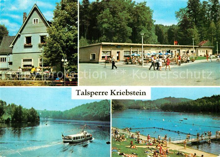 Kriebstein HOG Talsperre Kriebstein Ladenstrasse Stausee mit MS Sachsen Freibad
