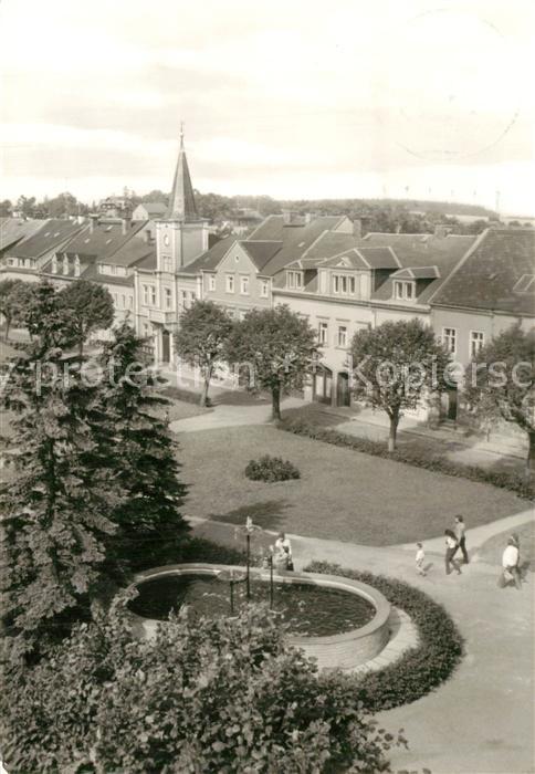 Frauenstein Brand-Erbisdorf Markt mit Rathaus und Brunnen