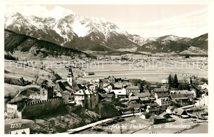 Puchberg Schneeberg Fliegeraufnahme