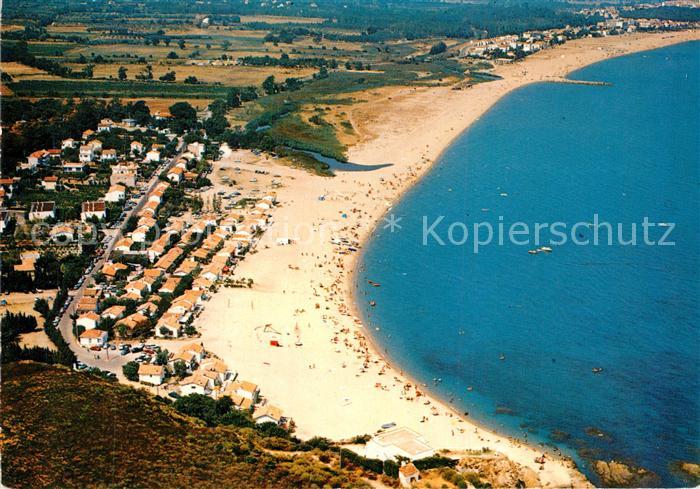 Argeles Plage Fliegeraufnahme Plage