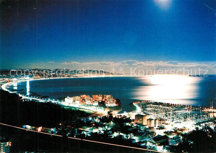 Cannes Alpes-Maritimes Reflets de lune sur le Golfe