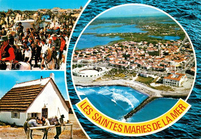 Saintes-Maries-de-la-Mer Fliegeraufnahme