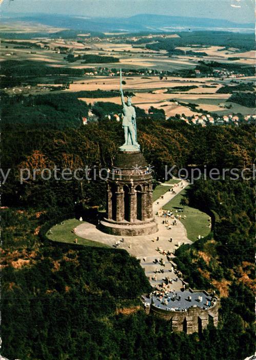 Hermannsdenkmal Fliegeraufnahme im Teutoburger Wald