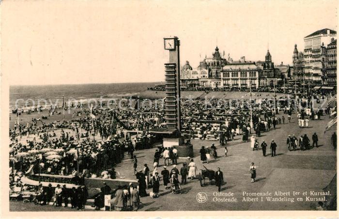 Oostende Ostende Albert I Wandeling en Kursaal