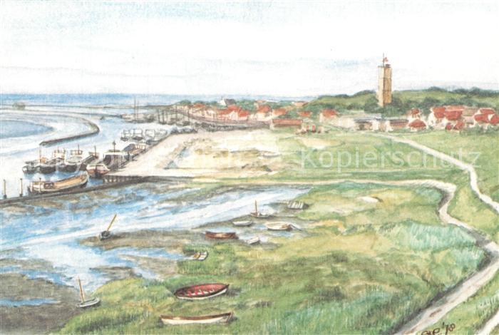 Terschelling Panorama Illustration
