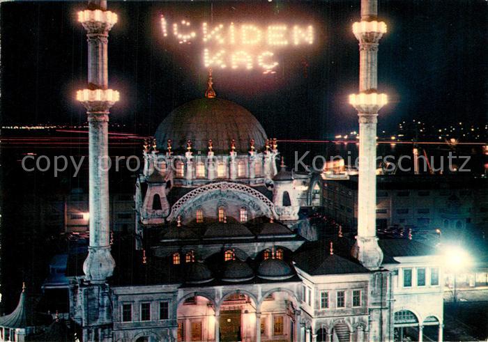 Istanbul Constantinopel Sueleymaniye Mosche bei Nacht