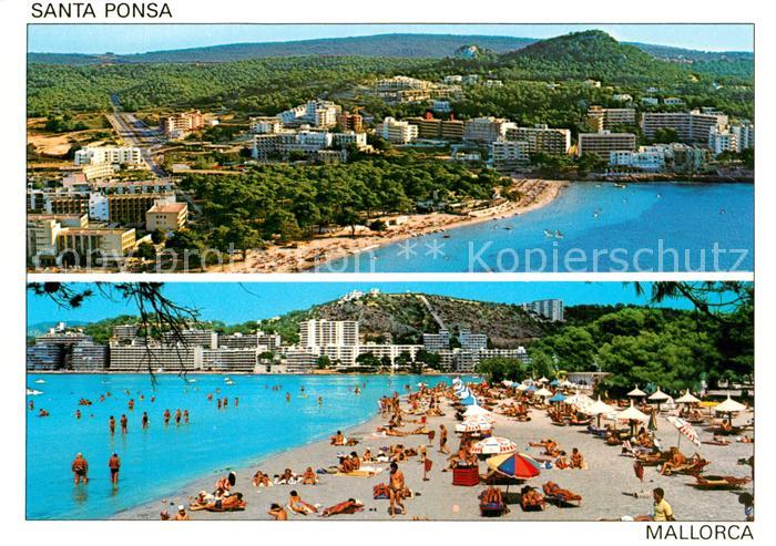 Santa Ponsa Mallorca Islas Baleares Panorama Strand