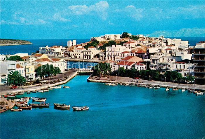 Kreta Crete St Nikolaus Teilansicht und Voulismeni See