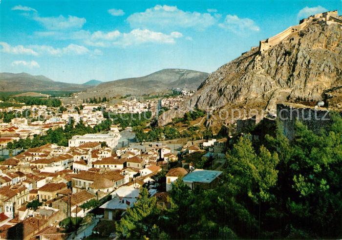 Nauplia Nauplion Teilansicht mit Festung