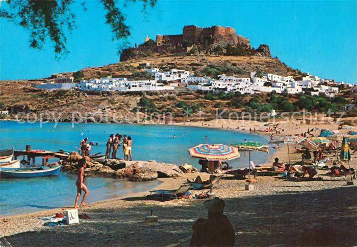 Rhodos Rhodes aegaeis Veduta di Lindos