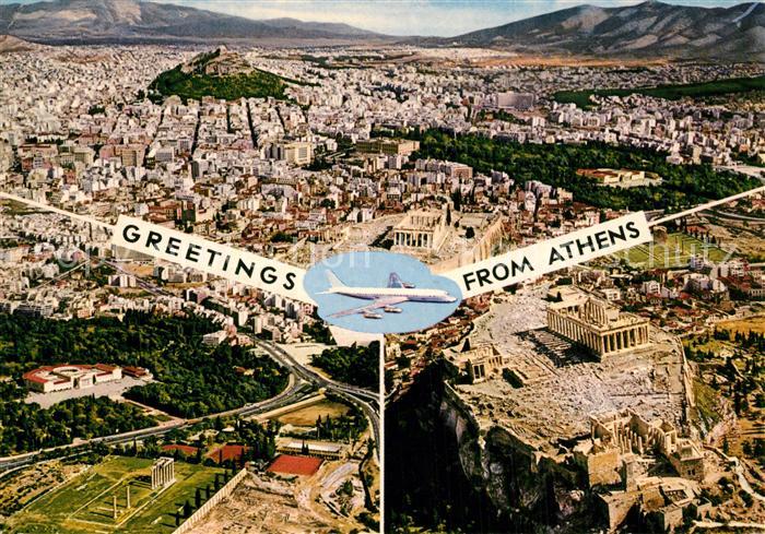Athen Griechenland Fliegeraufnahmen