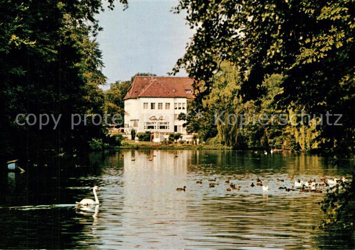 Bad Oeynhausen Sielterrassen und Weiher in den Sielanlagen