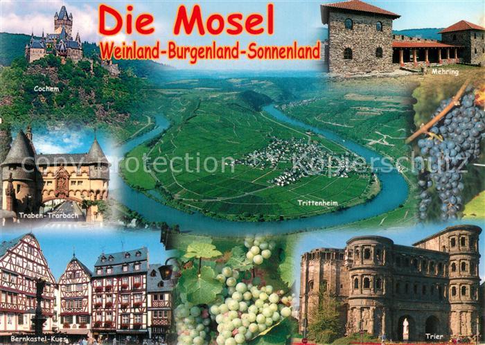 Cochem Mosel mit Traben Trarbach Trittenheim Bernkastel-Kues Trier
