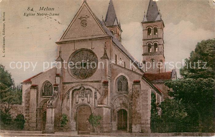 Melun Seine et Marne Eglise Notre Dame