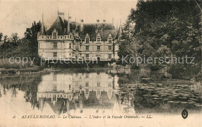 Azay-le-Rideau Chateau Bords de l'Indre Facade Orientale