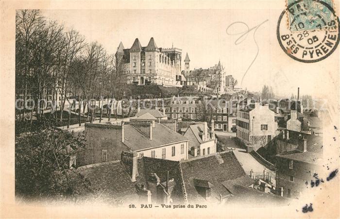 Pau 64 Vue prise du parc