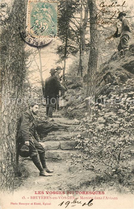 Bruyeres Vosges Montee dans l'Avison